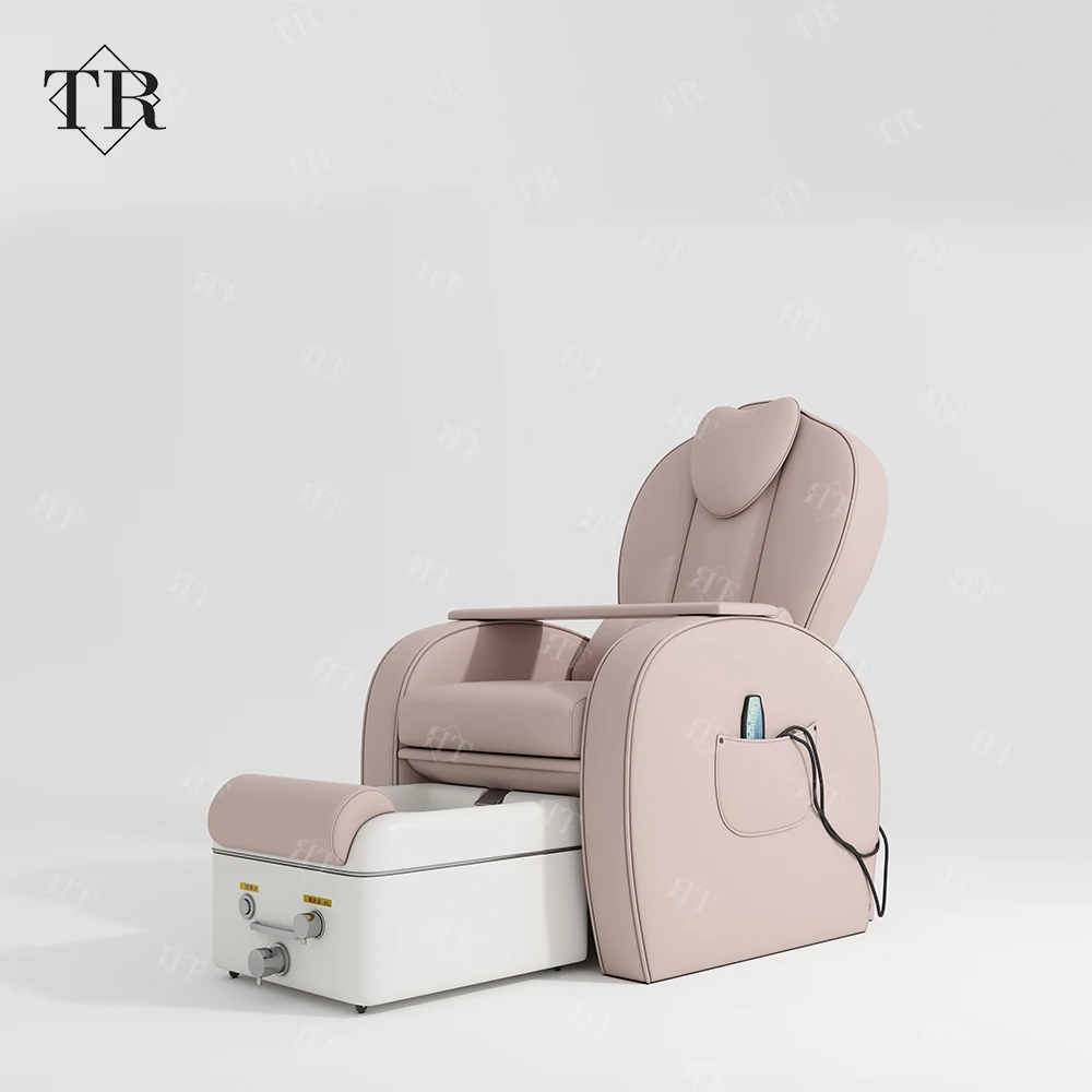 OEM ODM Luxurious Comfortable Pink Foot Massage Pedicure Chair Manicure Massage Foot Spa Pedicure Chair For Nail Salon