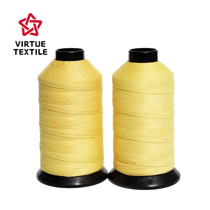 Virtue Textile High Quality 1414 Para Aramid Yarn/Sewing Thread 200d/2 400d/2 for Fire Resistant Air Bag Industrial Gloves