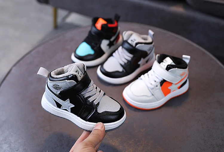 
Dropshipping Hot Fashion Trendy High Ankle Kids Chiliren Boys Girls Shoes Fashion Casual Shoes 