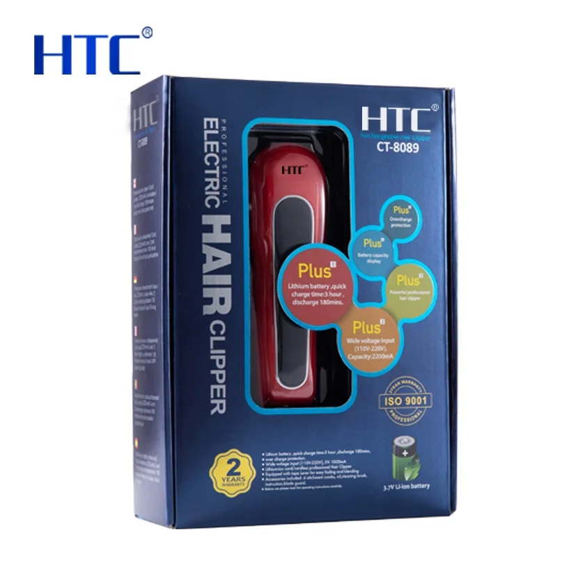  HTC CT-8089 оригинальный волос триммер Беспроводная профессиональная портативная рация с дисплей машинка для