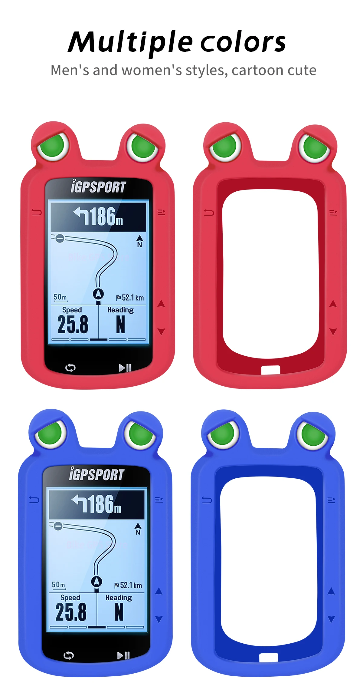 Support OEM Bike Computer Silicone Case Cover For BSC200 BSC300 Bike Computer Silicone Cover GPS Speedometer Cat Ear Carton Case