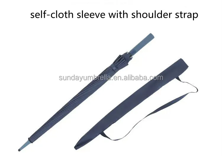 SD Custom 27-Inch Auto Straight Fiberglass Golf Umbrella New Fashion 16 Ribs Adults Business Logo Printing