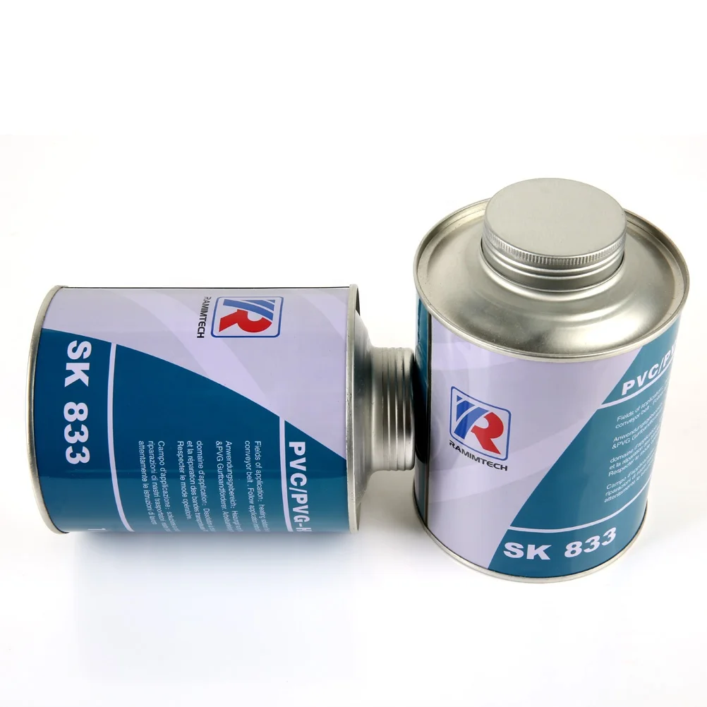 High strength PVC PVG conveyor belt hot splicing cement heating solution SK833 for hot vulcanization