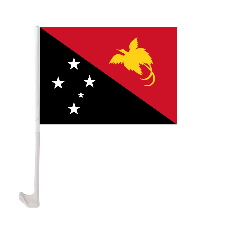 12x18 Inches Polyester Printing Custom Palau Car Window Flag With Holder