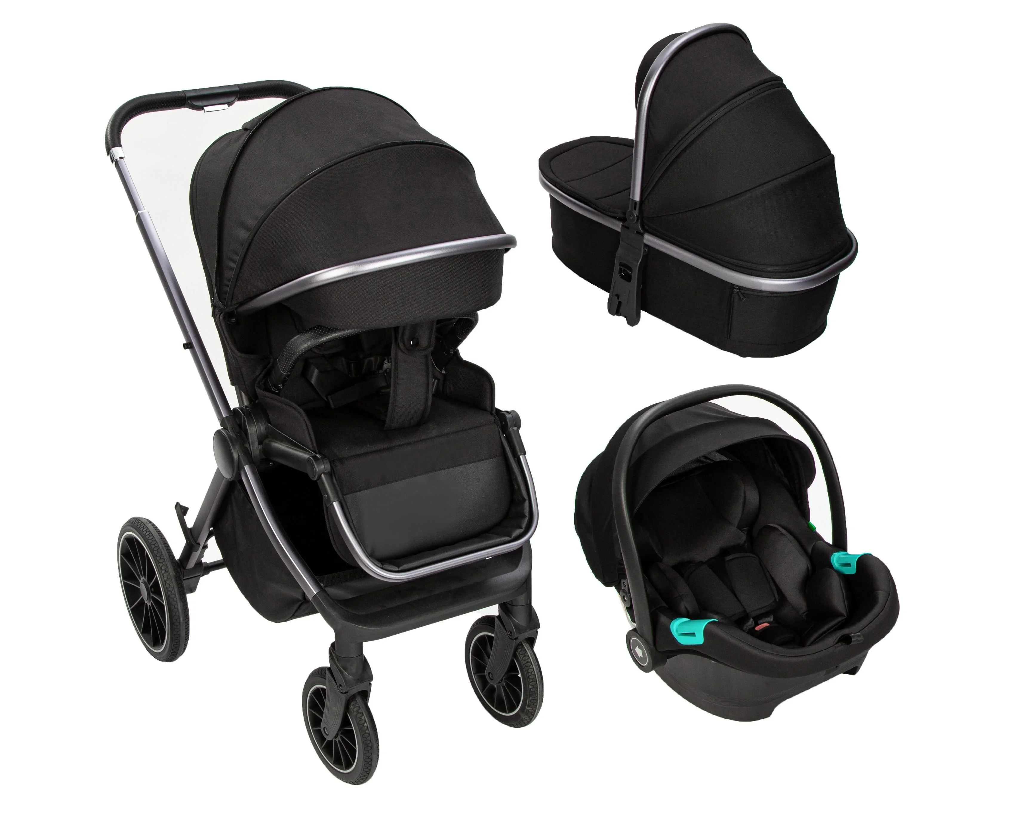 Coches Para Bebes. Luxury Carriage Stroller Baby 3 In 1 Kinderwagen Foldable Baby Stroller Pram 3 In 1 With Car Seat