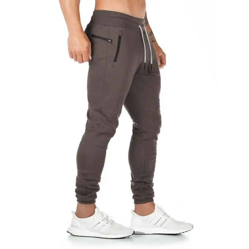 Custom Joggers Sweatpants Men Solid Color Gyms Fitness Workout Sportswear Trousers Autumn Winter Male Plus Size Track Pants
