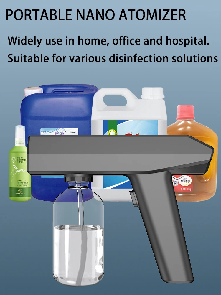 Ultrasonic Atomizer Fogger Spray Bottle Shenzhen Atomizer Nano Mist Sprayer For Sanitizing Cleaning