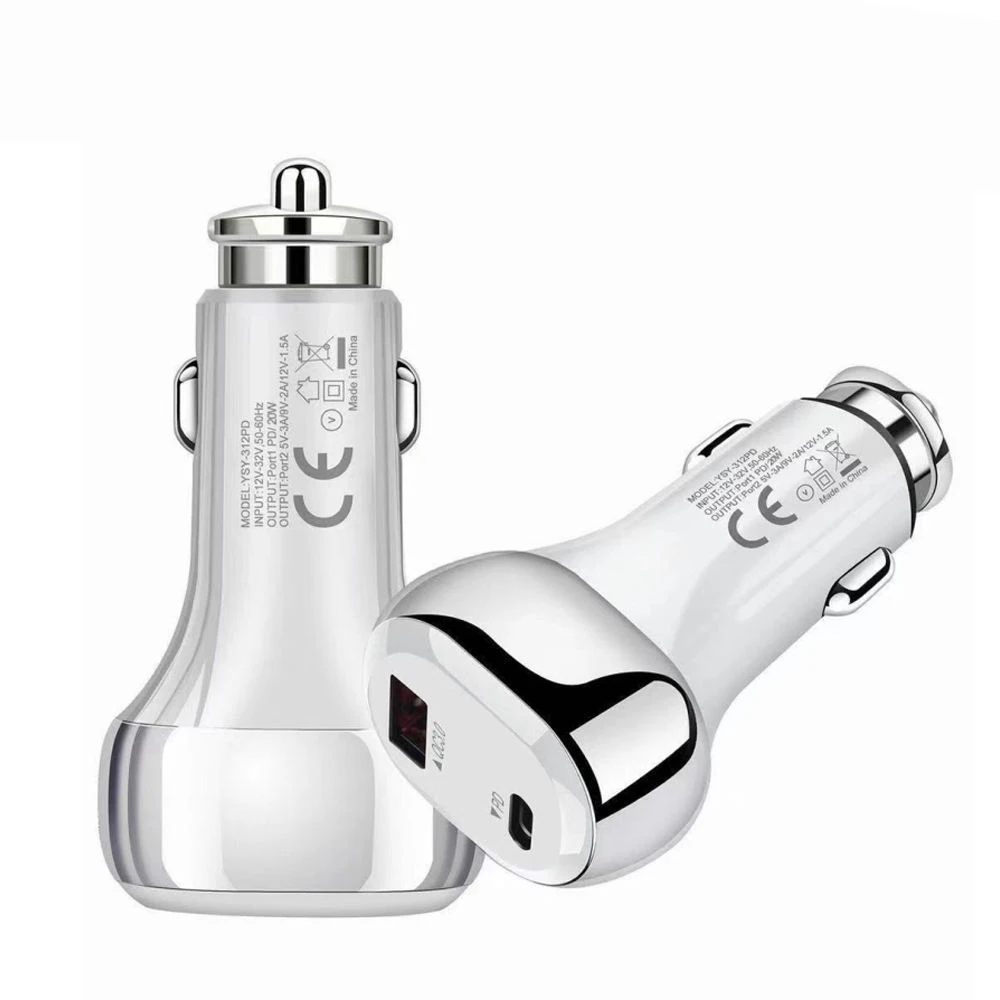 Eonline PD QC 3.0 Car Charger Fast Charging For Phone  Xiaomi 7 8 Samsung S10 Mobile Phones Dual USB Charger in Car