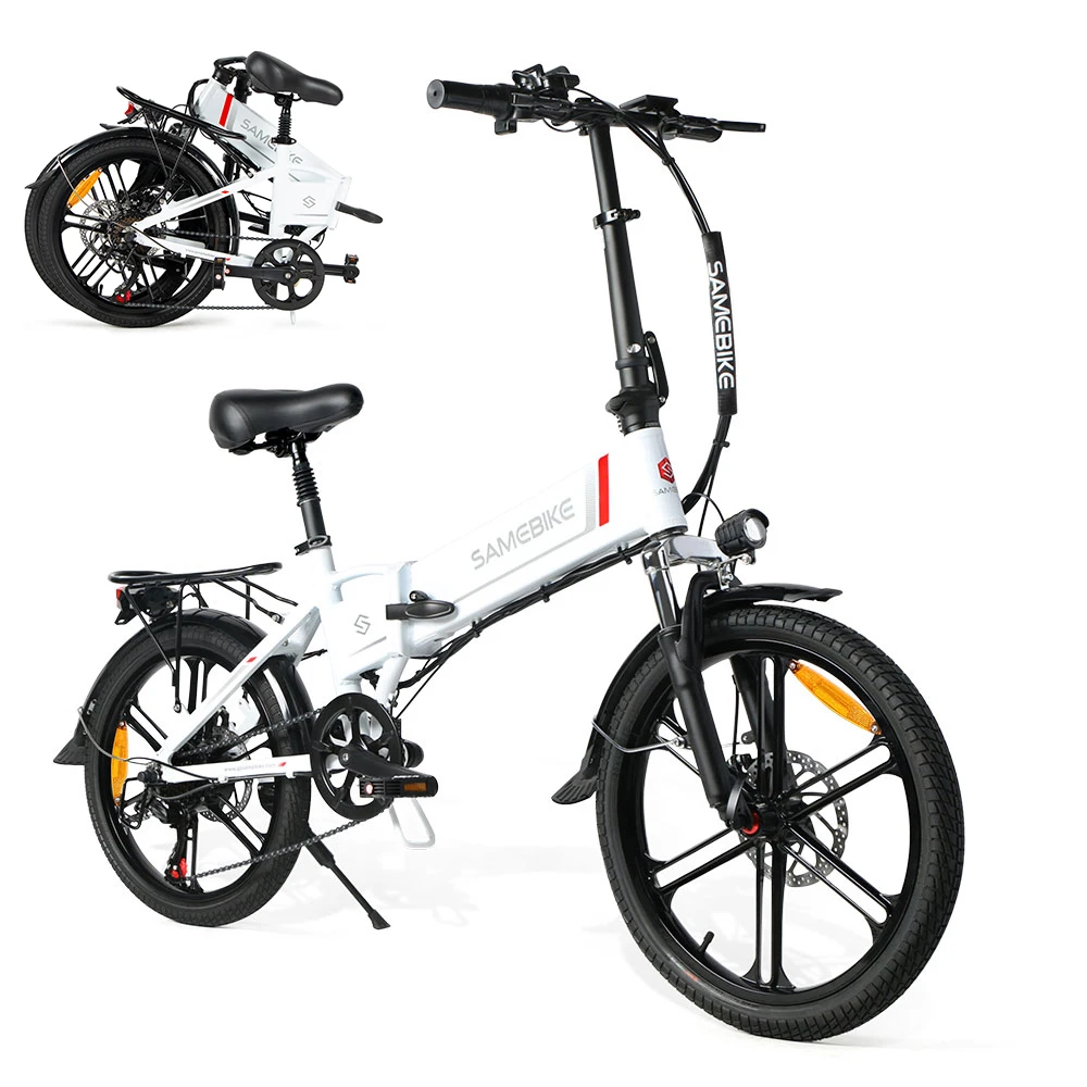 Лидер продаж SAMEBIKE 20LVXD30-II 20-дюймовый китайский Европейский склад OEM 350 Вт Электрический велосипед из алюминиевого сплава складной городской электровелосипед