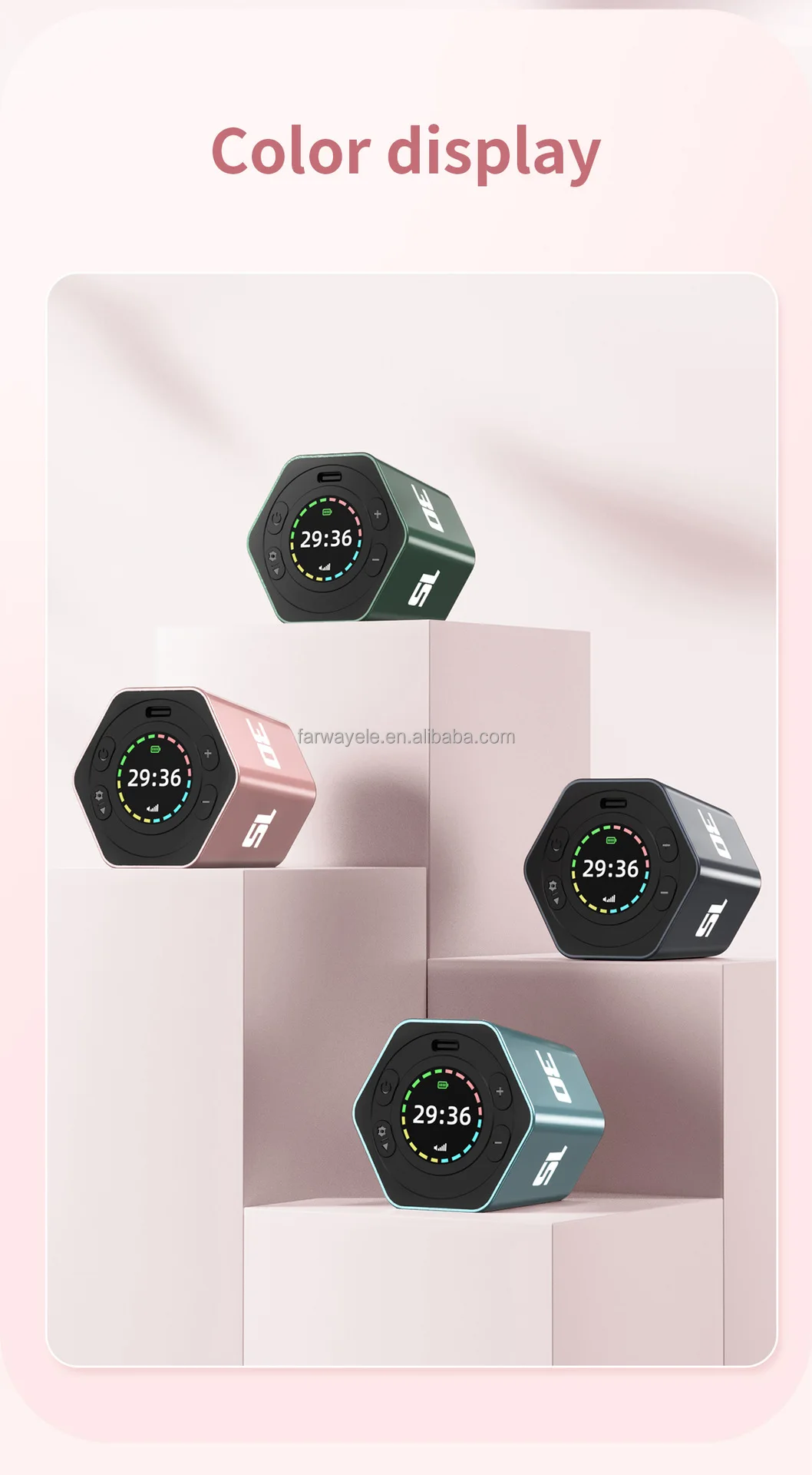 Led Digital Count Down Kitchen Timer with Recharging Battery