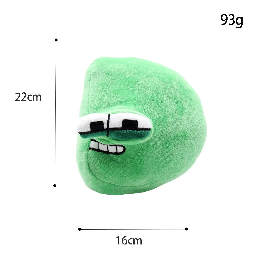 2024 Ama zon  8 Inch Alphabet ABC Plush Toy Alphabetic Letter Stuffed Animal Plush Doll Educational Toy For Kids