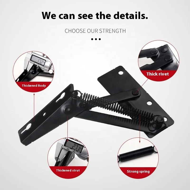Function lifting mechanism lifting hinge sofa bed folding storage telescopic frame parts hardware accessories with springs