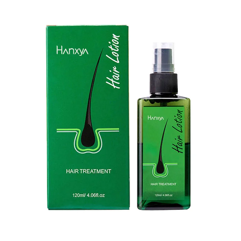 Hanxiaoya Wholesale Factory New Green Hair Treatment Lotion Spray 120ml Private Label Hair Growth Oil Serum for damage hair oil