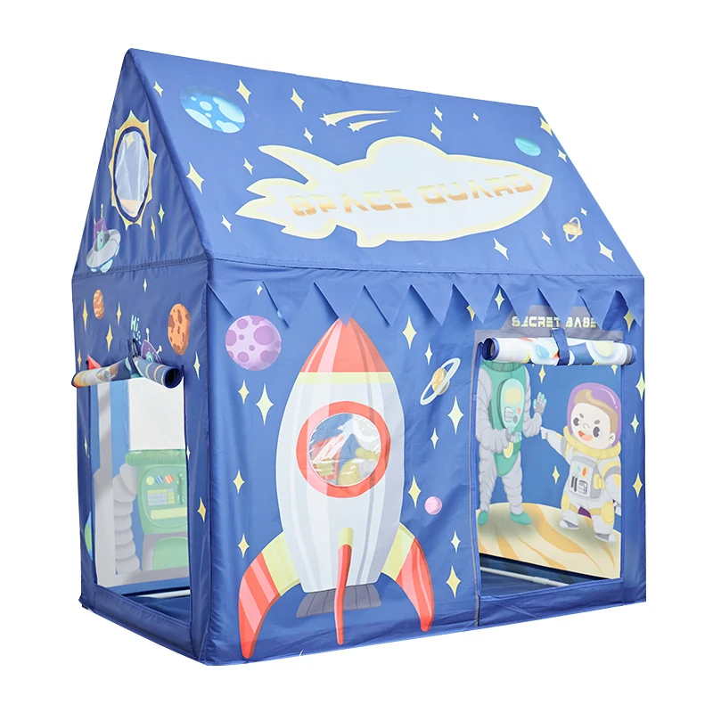 Universal Spaceship Pattern Princess Castle Play Tent Indoor Outdoor use with Carry Case