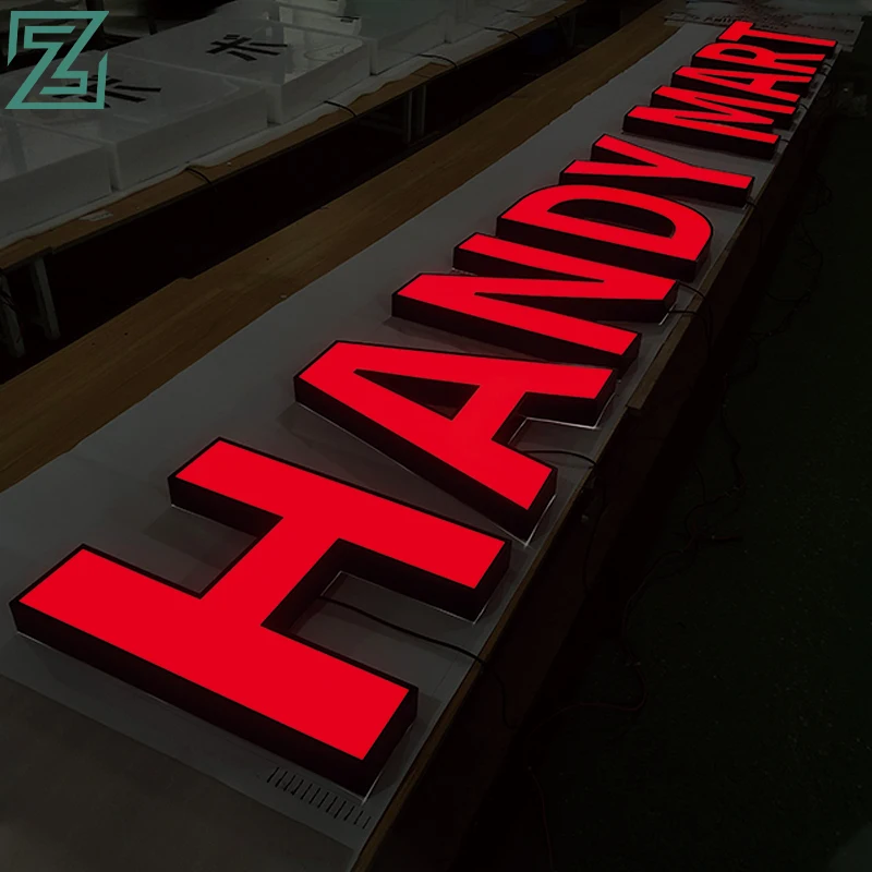 led shop signboard outdoor 3d led signboard letters light sign board for shops