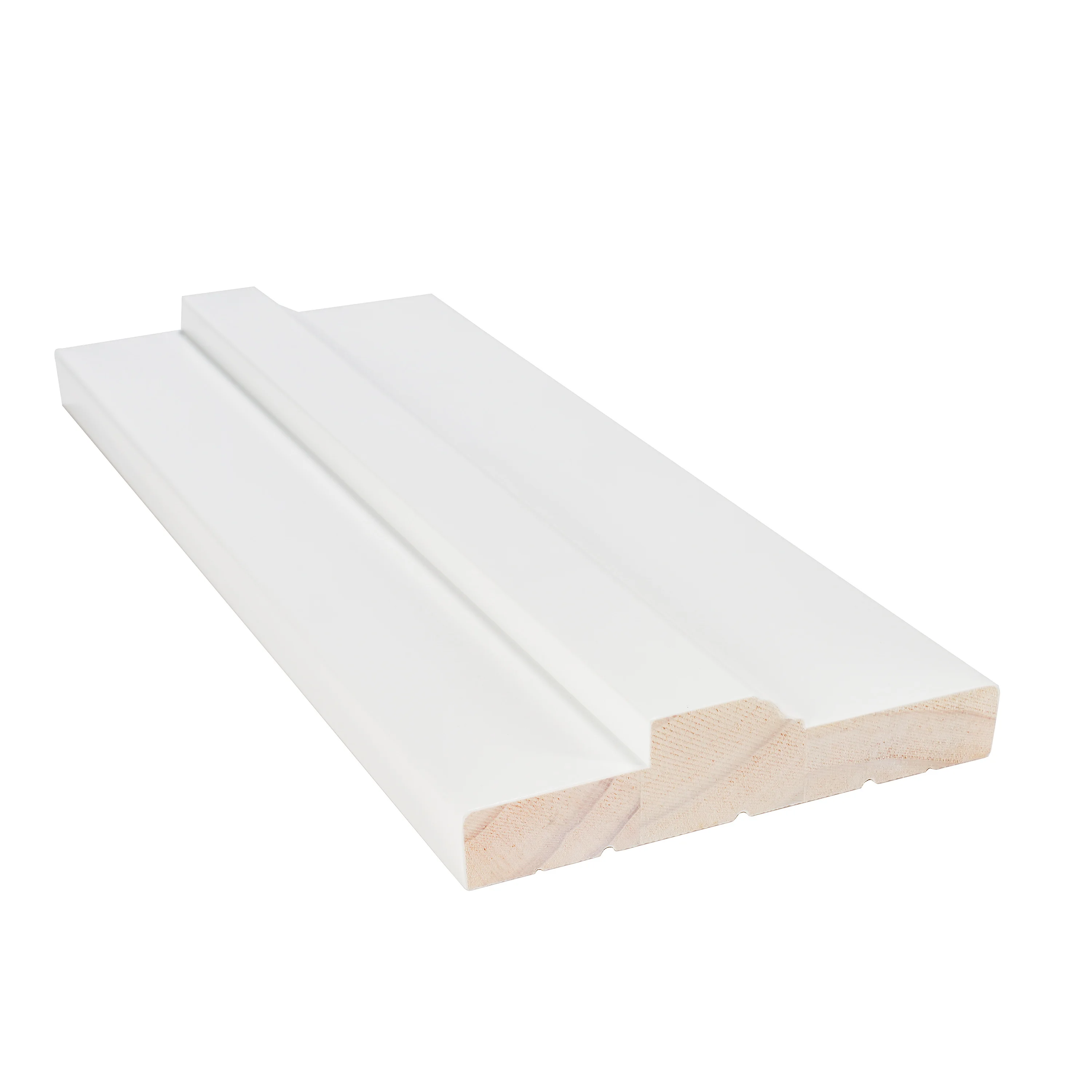 Modern White Primed Solid Wood Door Frame Kits for Interior and Exterior Chinese Design Style for Hotels