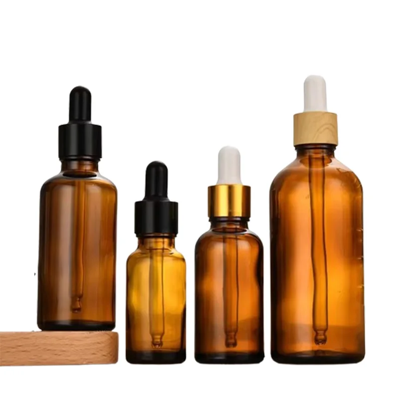 NQFIBER 10 20 30 ml Amber Glass Dropper Bottle Oil Premium Filling Machine 10 ml Bottles For Oils 250ml Roller 10ml Essential