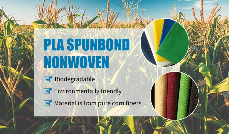 100% degradable elastic cellulose non woven spunbond pla biodegradable nonwoven fabric