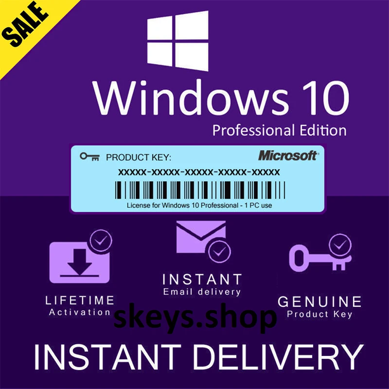 Windows 10 Pro Key 4/7 Online Email Delivery Ready Stock 100%  Lifetime Activation key activation code Windows 10 Pro