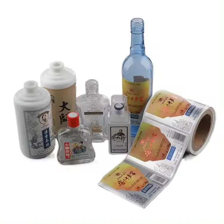 Custom Embossed Wine Beer Can Labeling Paper Decal Label Bottles Stickers Labels For Wine