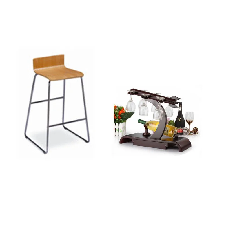 Hot sale Classic Convenient Metal Leg Kitchen Minimalist High Bar Stool Chair