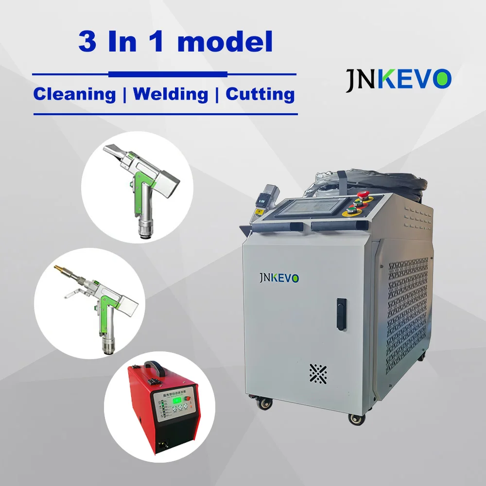 JNKEVO raycus 1kw 2kw 3kw handheld laser metal rust removal cleaning machine