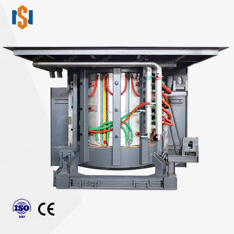 250KG Scrap  Melting iron steel shell Induction Furnace
