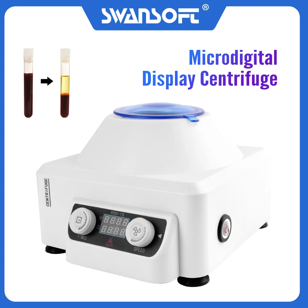 Swansoft 6*20ml PRP Centrifuge Machine with LCD Screen Used in Hospitals Chemical and Biochemical Labs