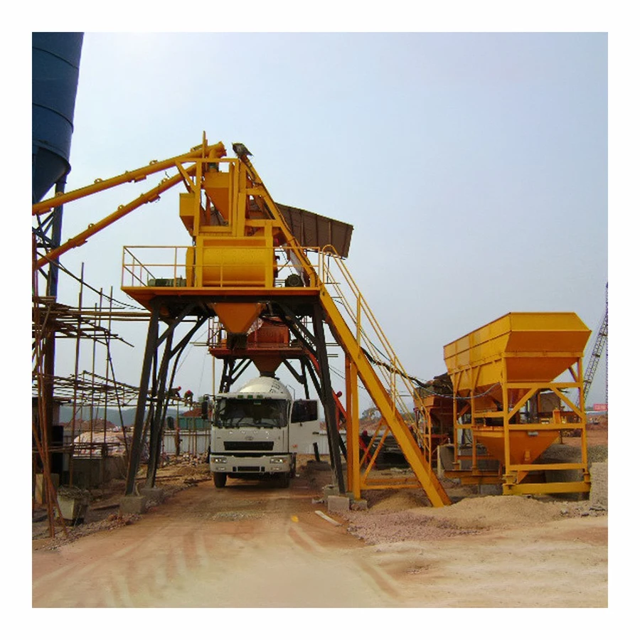 Fully automatic Cement Concrete Batching Plant Ready Mix HZS 25-240m3/h Concrete Mixer With Twin Shaft 60 cubic meters per hour