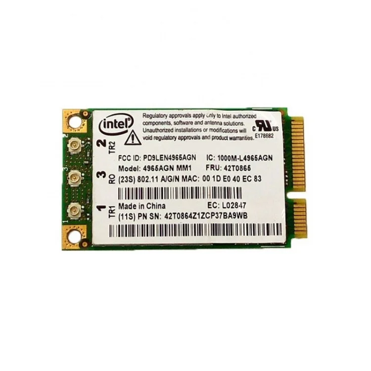 Портативная беспроводная сетевая карта с двойной частотой для IBM Intel 4965AGN PCI-E R61 T61 T61P X61