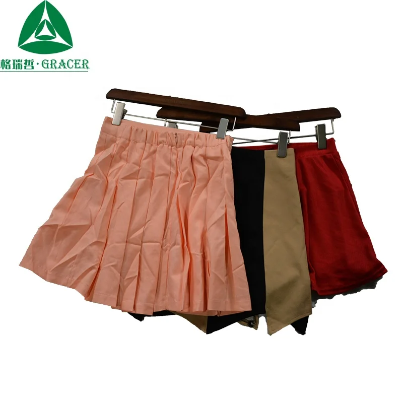 Ladies Cotton Skirt Mini Used Clothes Dubai Second Hand Clothing Ukay Ukay Bale