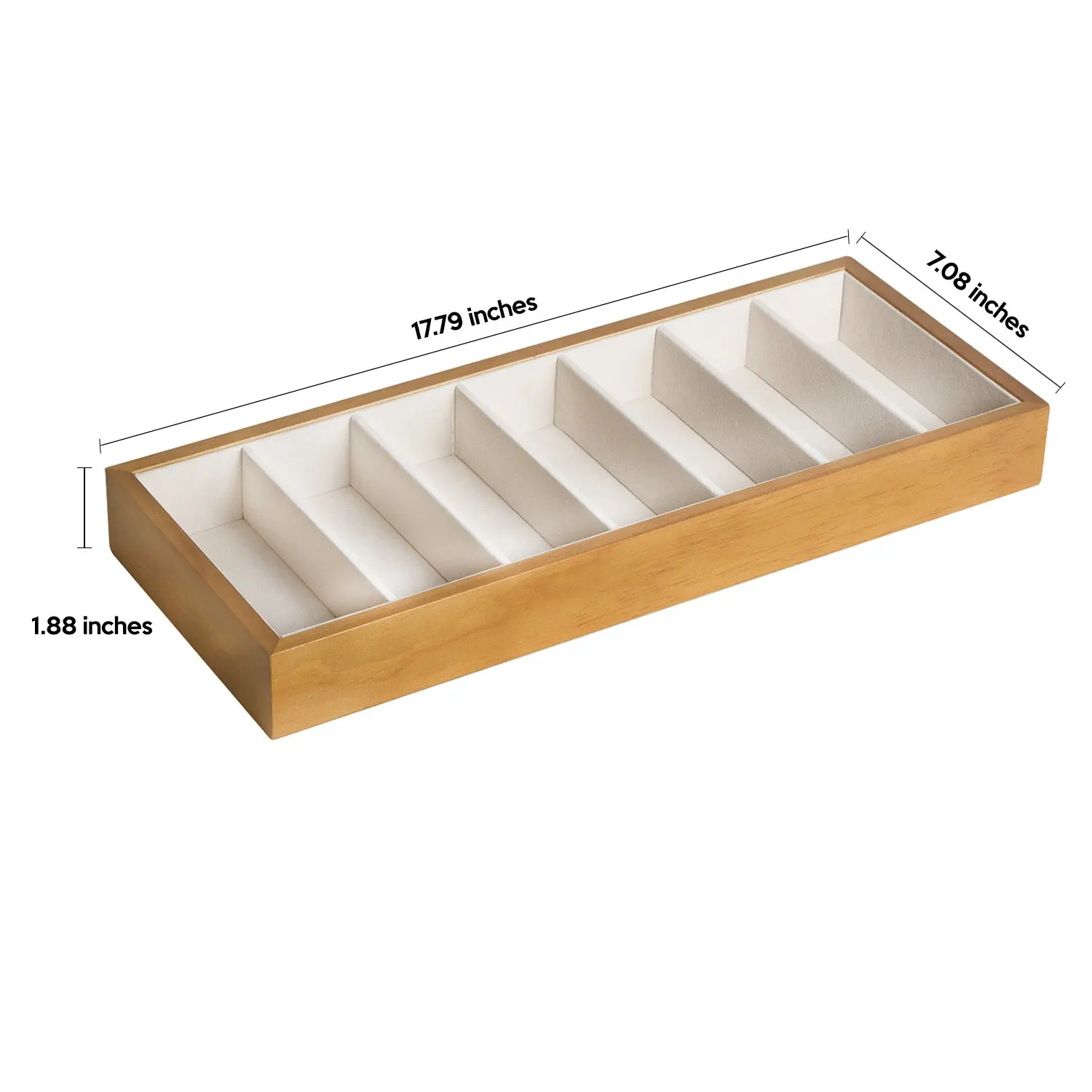 Современный деревянный органайзер для очков с 7 отсеками, коробка для хранения солнцезащитных очков, подставка для очков