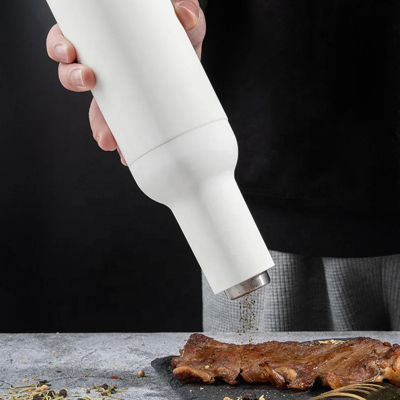 Arriart Battery Operated Salt Grinder One Hand Automatic Operation Gravity Electric Pepper and Salt Grinder
