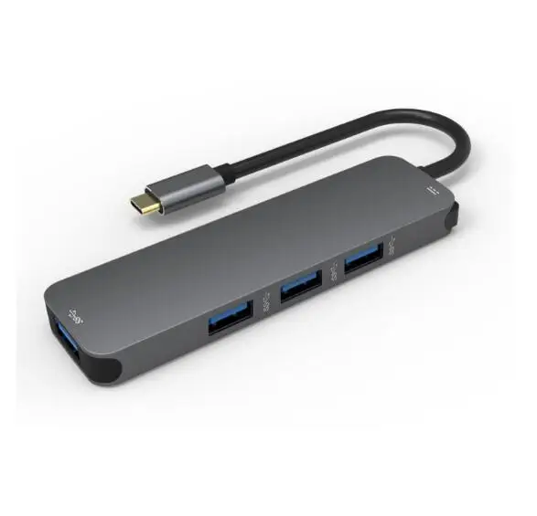 
High quality aluminum multi port type-c docking station usb-c dock super speed usb c hub 4k type c usb adapter 