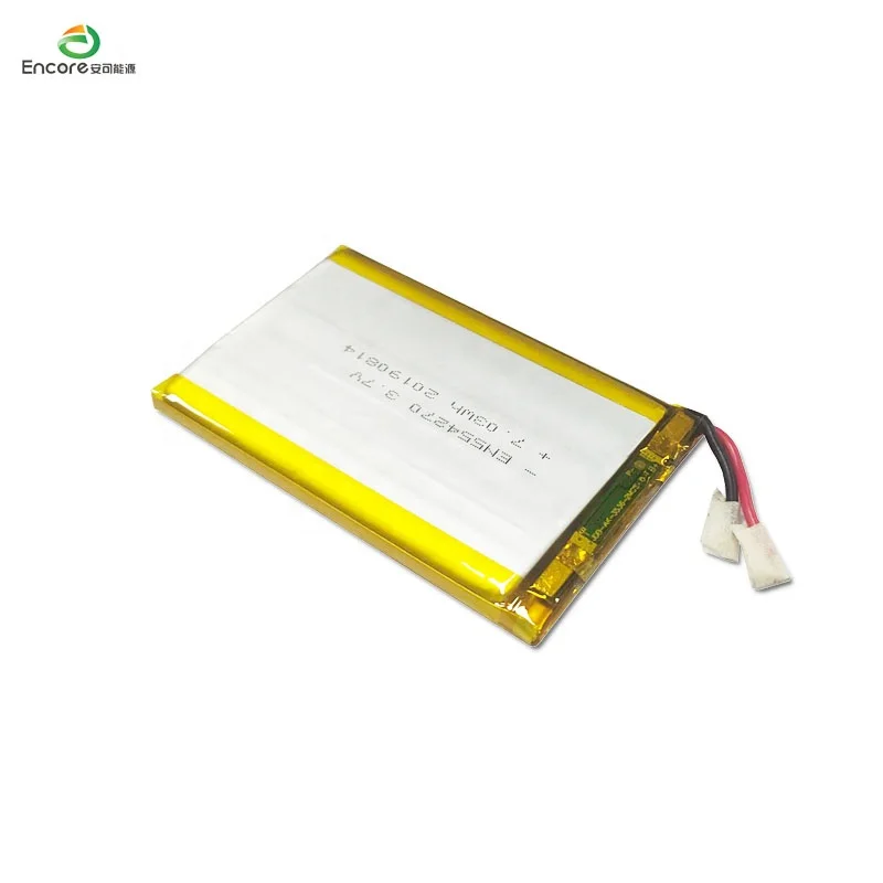 Lipo battery 1900mAh capacity lipo 554270 rechargeable lithium ion for