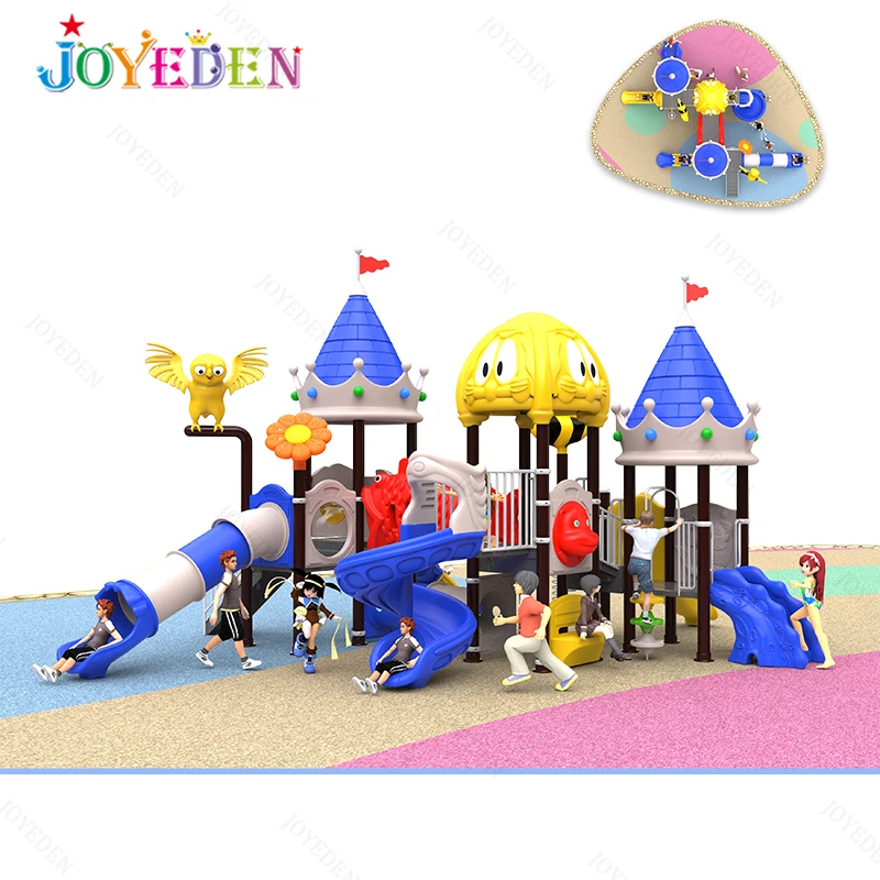 Approved kids outdoor playground equipment plastic outdoor slide Game Antique Playground Equipment