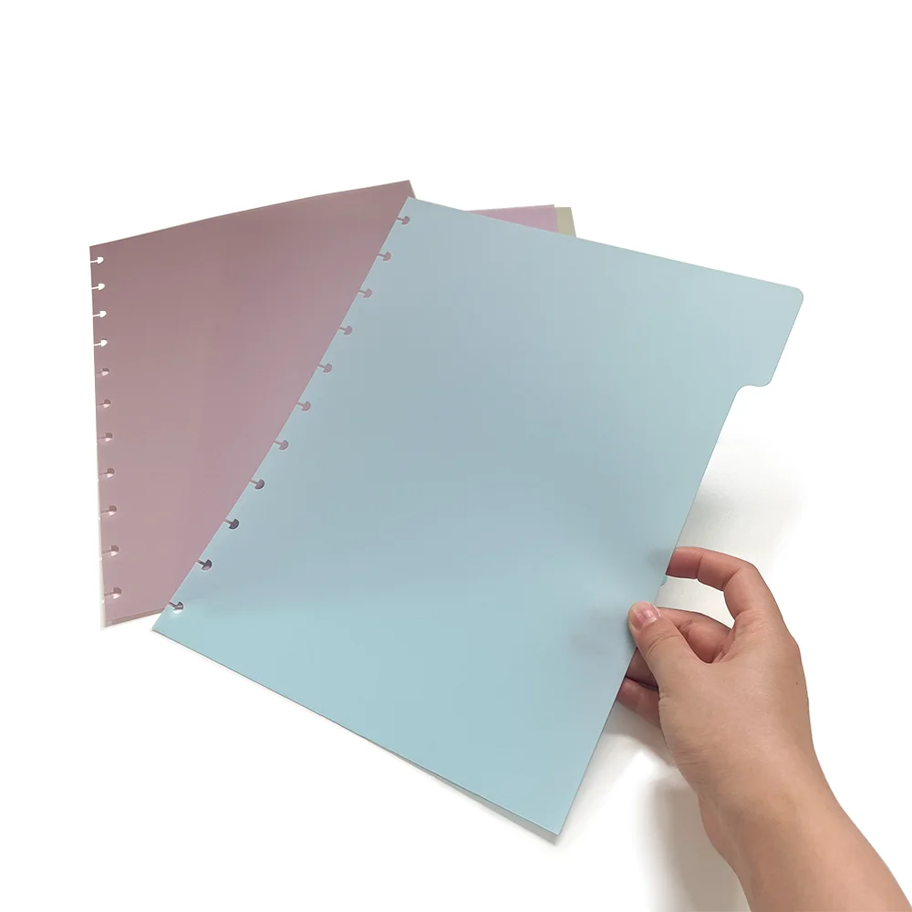 Five-page mushroom hole five-color separator, three-hole five-color protective paper note classifier