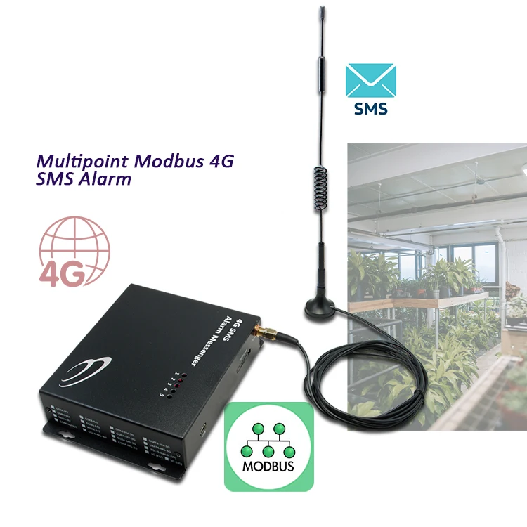Температурный Комнатный контроллер rs485 датчик влажности сигнализации Modbus 4G Мобильный SMS-будильник