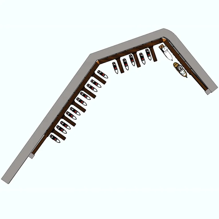 Морские поставки 2021 горячая Распродажа Роскошная лодка для яхты Марина из алюминиевого сплава плавучий дизайн док-станции