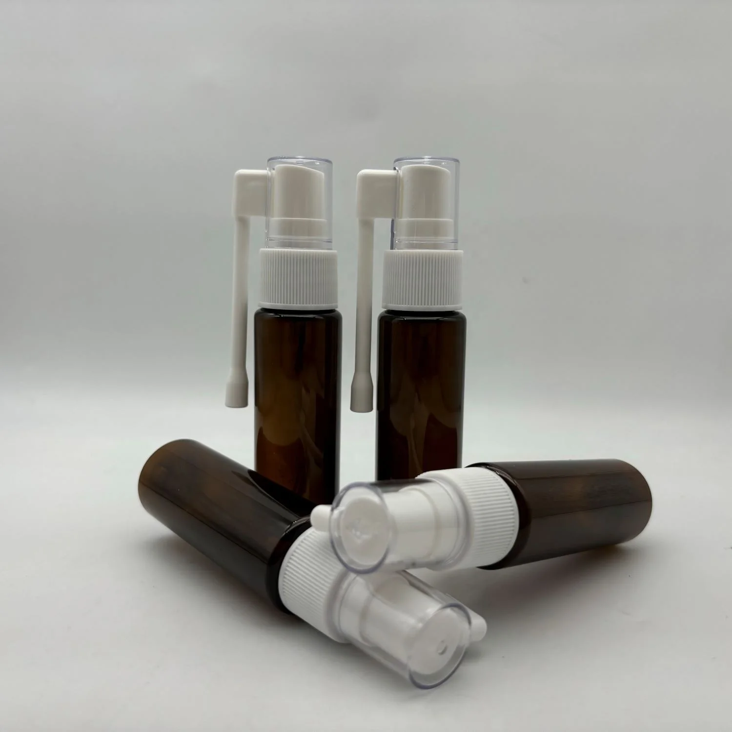 High Quality   30ml  Brown  Plastic  Spray  Bottle  with  360  Degree Rotation Atomizer  For  Travel  Home  Use