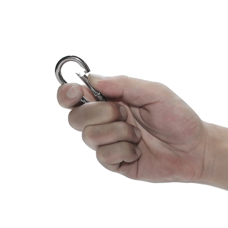 Stainless Steel Outside Opening Key-Lock Carabiner Carbine Snap Hook