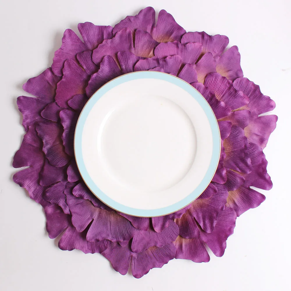 Leaf Placemats Flower Shape Placemats PVC Table Mats and Pads
