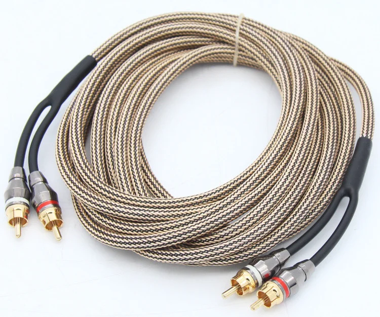 2 Channel to 2 channel RCA CABLE WIRE Car Accessories Audio RCA to RCA Cable