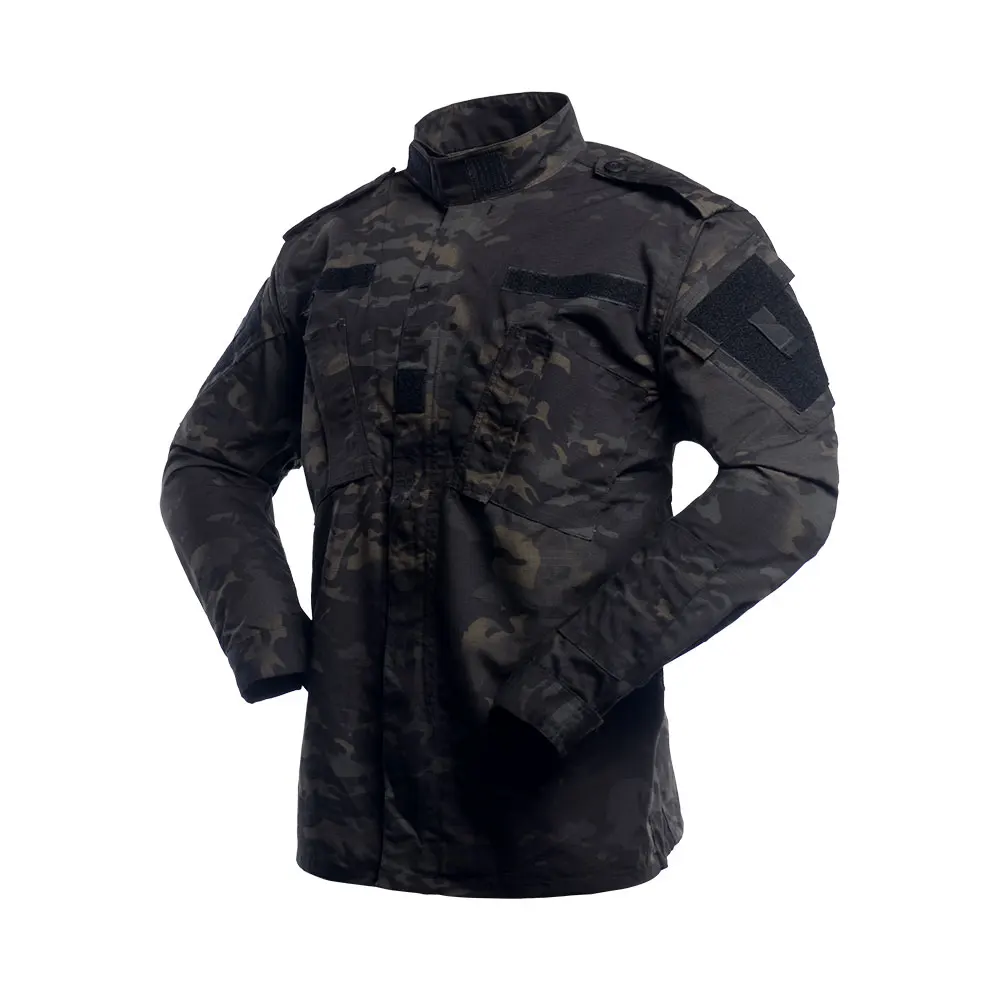 Black OCP Clothing Ripstop ACU Trousers Breathable Combat Shirts and Pants Uniforms