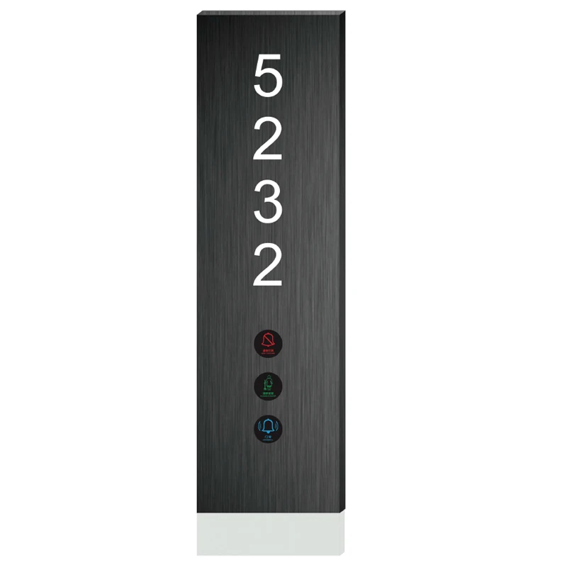 hotel room door metal numbers and letters sign LED house numbers customized illuminated door number