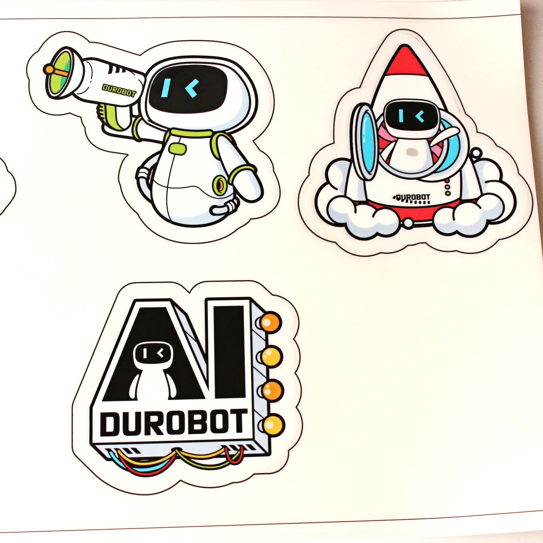 Custom Removable Vinyl waterproof printing Luggage Skateboard Bicycle Laptop Decal Custom die cut Stickers