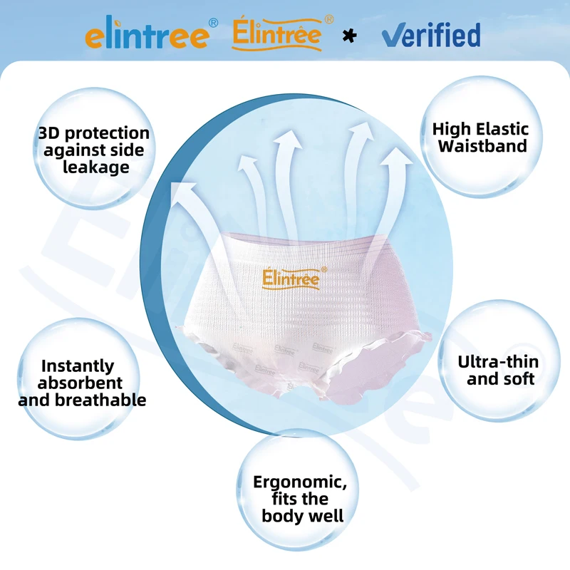 Одноразовые ультратонкие 3D-протекаемые менструальные брюки