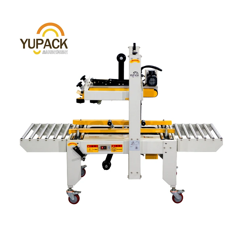 YUPACK FXJ-6050 standard tape  automatic box case carton sealer with top and bottom drive