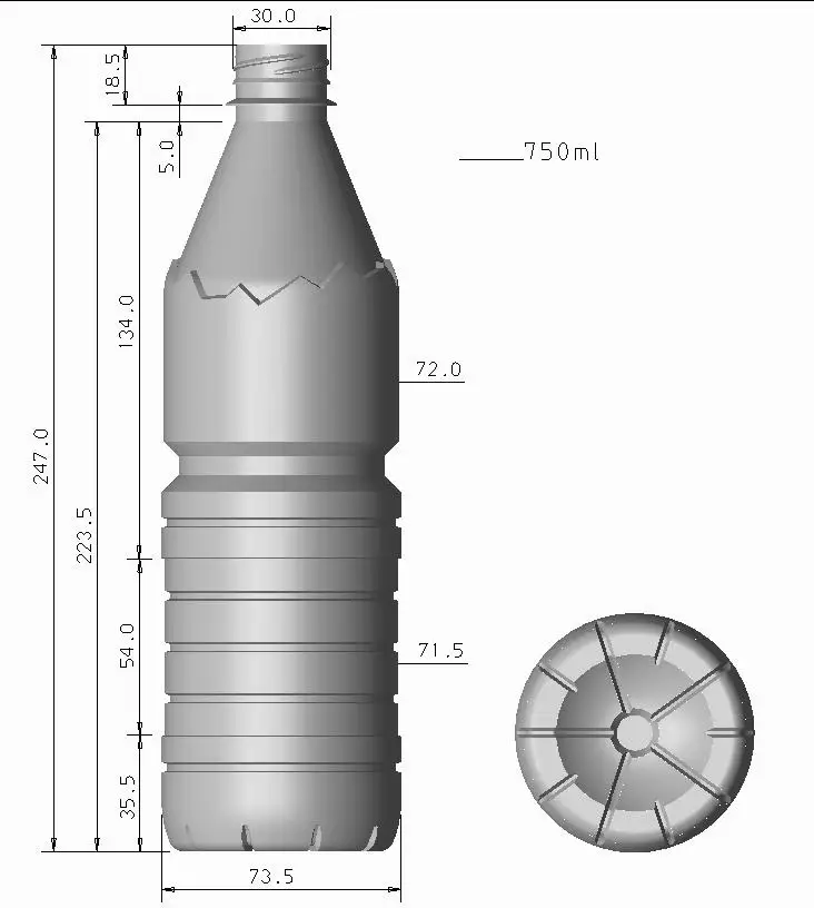 4 cavity pet blow mould
