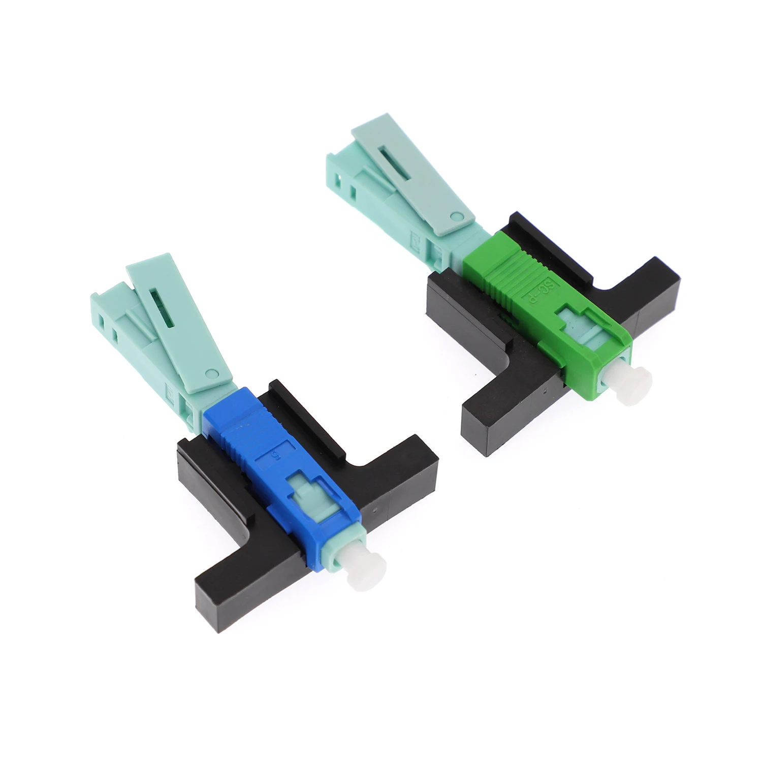 FTTH Connector SC APC UPC single mode green blue field assembly optical fast connector fiber optic quick connector for ftth drop